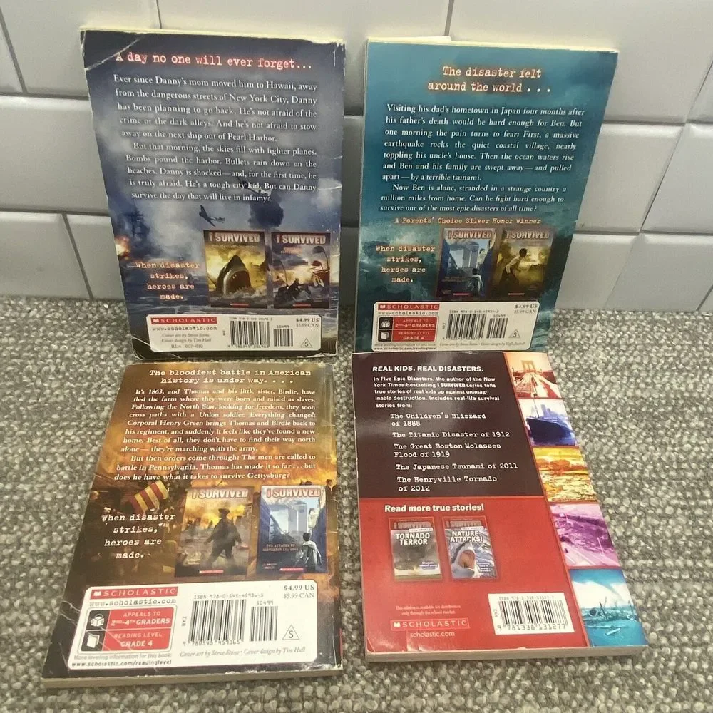 I Survived Book Set 12 Books‎ Elementary Middle Literacy